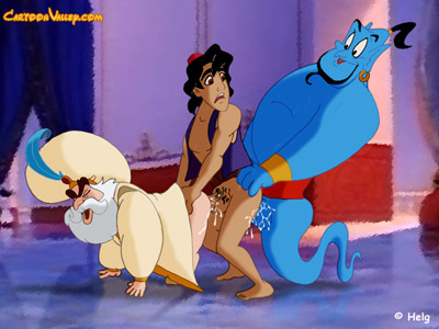 Aladdin, Genie and the Sultan Gay Sex
